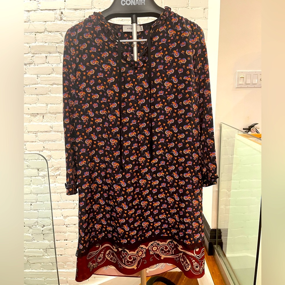 Coach silk mini dress
